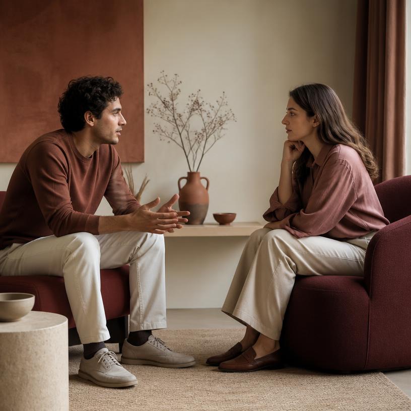 Comprendere — un uomo e una donna in dialogo